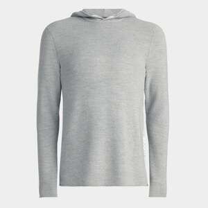 G FORE WAFFLE STITCH MERINO WOOL HOODED SWEATER LARGE **READ